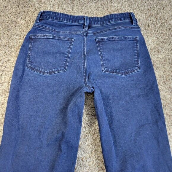 Talbots Jeans Womens 8 Heritage Crop Denim Dark Wash - Picture 7 of 8